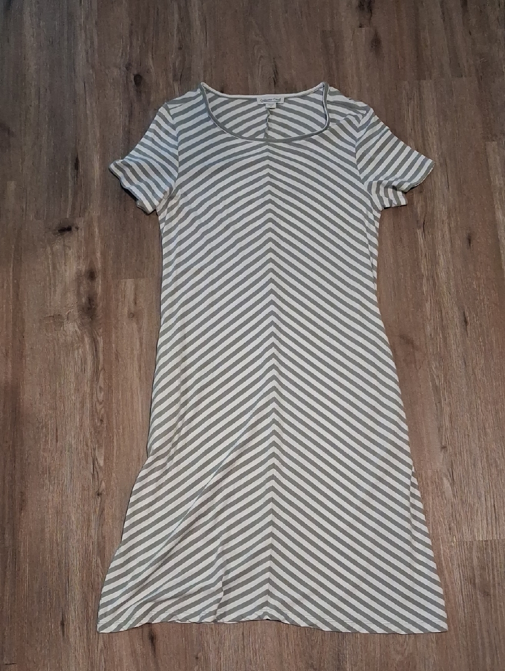 M Coldwater Creek Jersey Dress Stripped